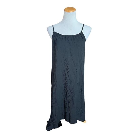 NWT Womens Freckled Poppy P.S. Love Black Asymmetrical Cami Maxi Dress - Sz M - Picture 2 of 2